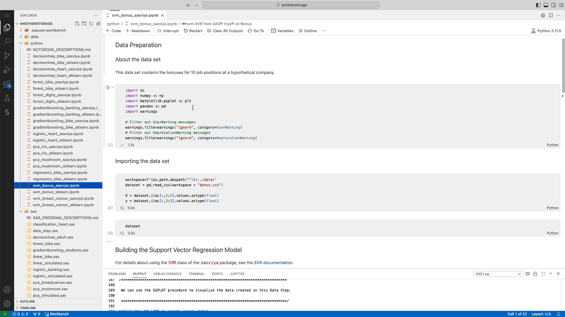 SAS Viya Workbench for learners speed and- implicity screenshot