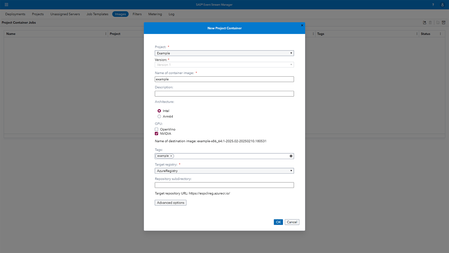 SAS Event Stream Processing run anywhere screenshot